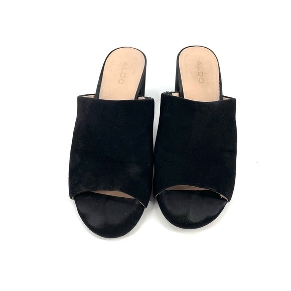 Aldo Resplandina Black Block Heel Sandal - Picture 4 of 7